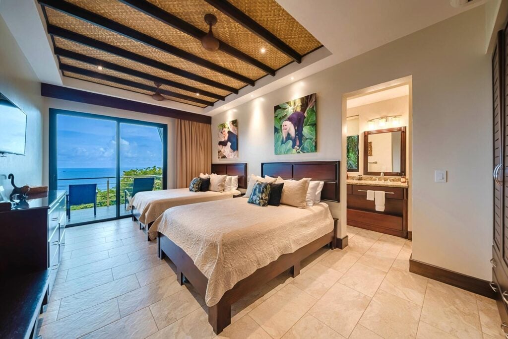 Double beds and open views create the ideal setup for multi-family stays.