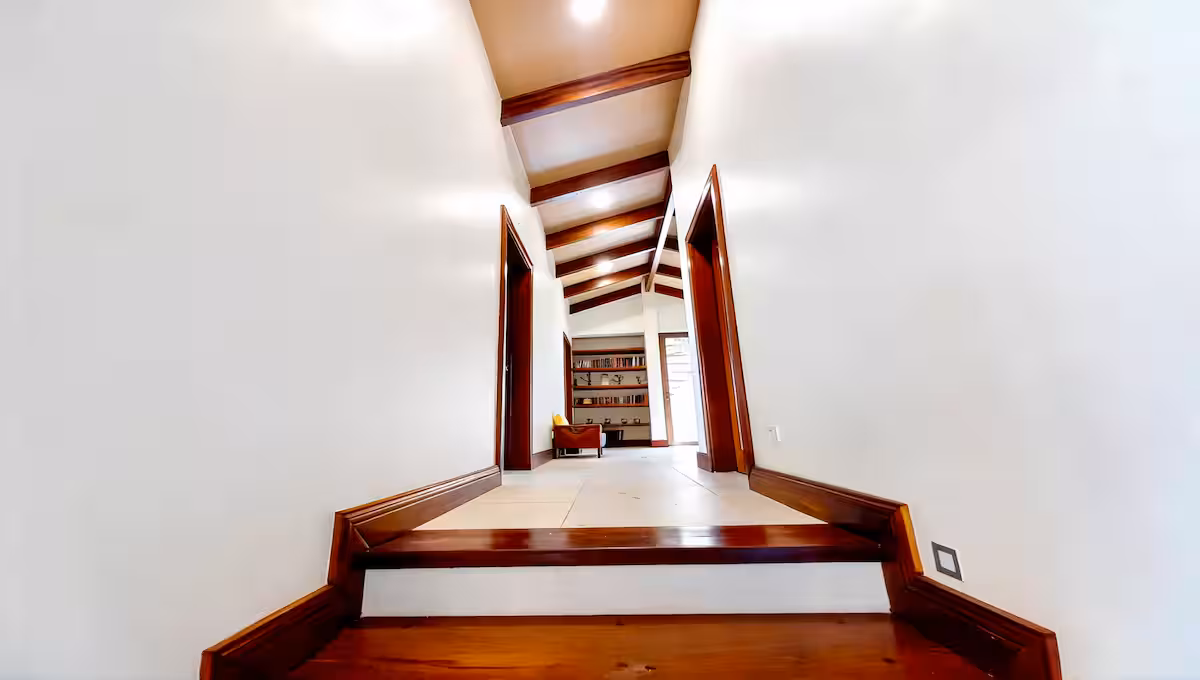 Contemporary interior with vaulted ceilings and open living spaces in a Costa Rica luxury villa